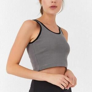 Tommy Life crop tank Gray and Black - XS